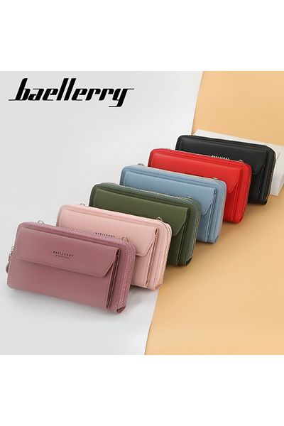 Generic Women's Shoulder Strap Wallet - Black