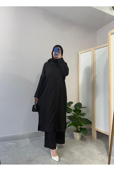 NİSUM MODA Bürümcük Long Cardigan Suit