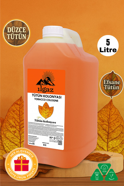 ILGAZ Düzce Tütün Kolonyası 60 Derece 5 Litre | Geleneksel Ve Ferah Koku