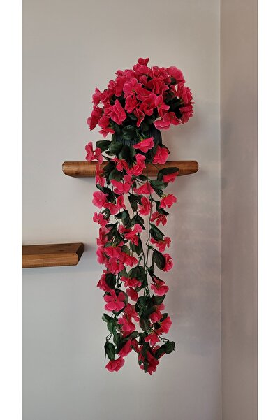 La bella bazar Yapay Çiçek Saksıda Çiçekli Sarkıt Soft Renk Sarkıt Çiçek Sarkıt 70cm