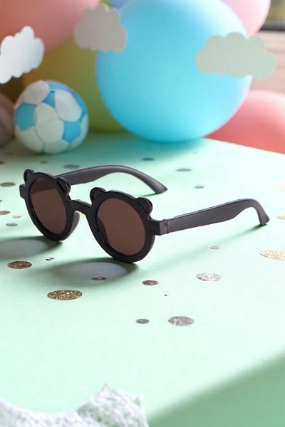 Della Pianto Black Children's Sunglasses - with Teddy Bear and Sweet