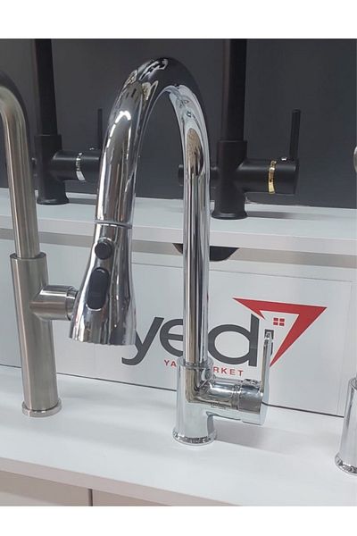 yediyapı Spiral Kitchen Faucet-Chrome