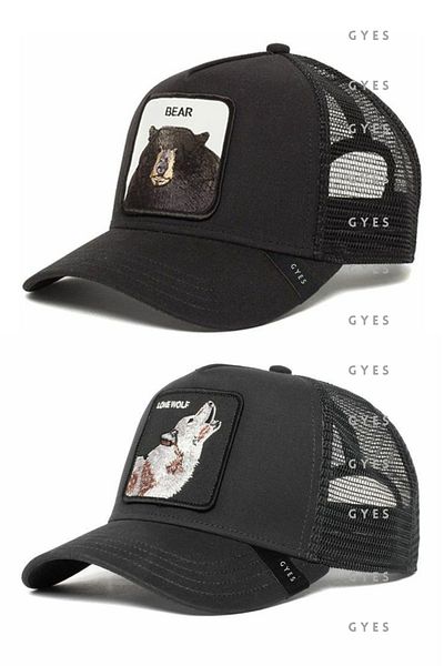 GYES Sports Animal Figured Hat Unisex Set of 2 Adjustable from the Back