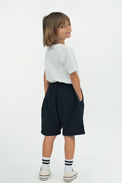Catz Kids 2'li Paket Duble Müslin Soho Şort ( Vizon ve Siyah )