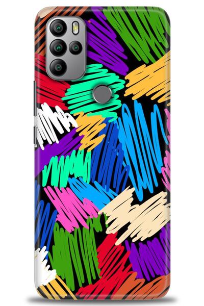 MRCİLETİSİM General Mobile Gm 21 Pro Case Hd Printed Case - Scrawl - Mrc