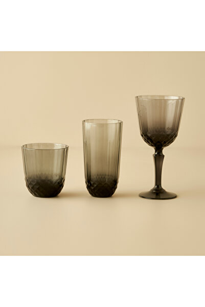 Bella Maison Colore Kesme Meşrubat Bardağı 6'lı Antrasit (345 CC)