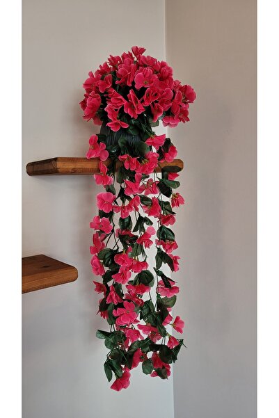 La bella bazar Yapay Çiçek Saksıda Çiçekli Sarkıt Soft Renk Sarkıt Çiçek Sarkıt 70cm