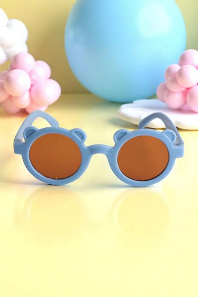 Della Pianto Sweet Children's Sunglasses with Teddy Bear Blue