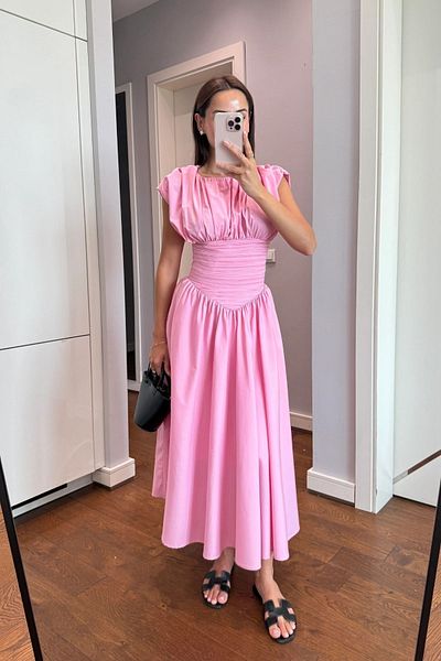 JaMolls draperie detaliu cu șnur evazat fustă largă echivalent design midi design corset rochie lungă Pinterest