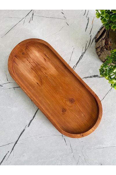 MERİN HOME Wooden Serving Presentation Board 27 cm - Eco Size