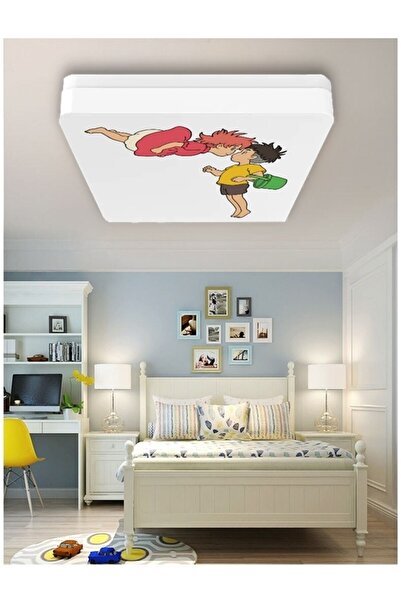 Gökyüzü Panel Lüks Çocuk Odası Avize 25watt-30cm X 30cm Lüks Led Aydınlatma, ...