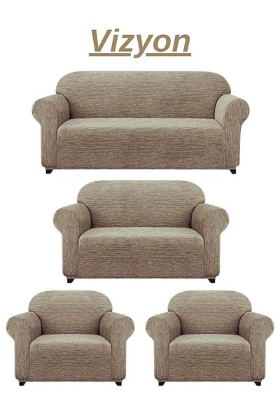 TUCHMALL Sofa Cover 3+2+1+1 Set Elastic Flexible Washable Sofa Bed Sofa Cover