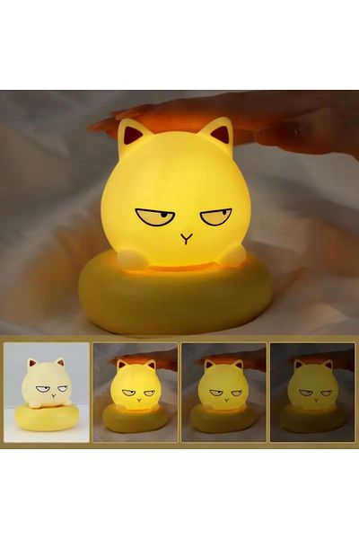 miraza Children's Night Light, Rechargeable, Kitty Model, LED, Touch Sensor, 3 Lighting Modes