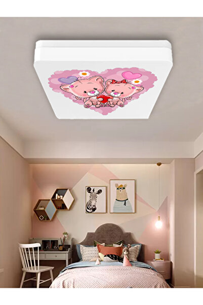 Gökyüzü Panel Lüks Çocuk Odası Avize 25watt-30cm X 30cm Lüks Led Aydınlatma, ...