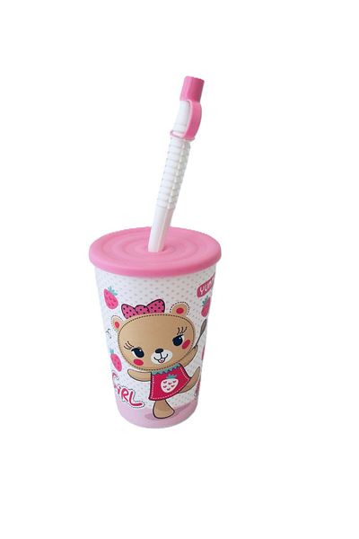 Herevin 340 Cc Patterned Glass with Straw-Girl