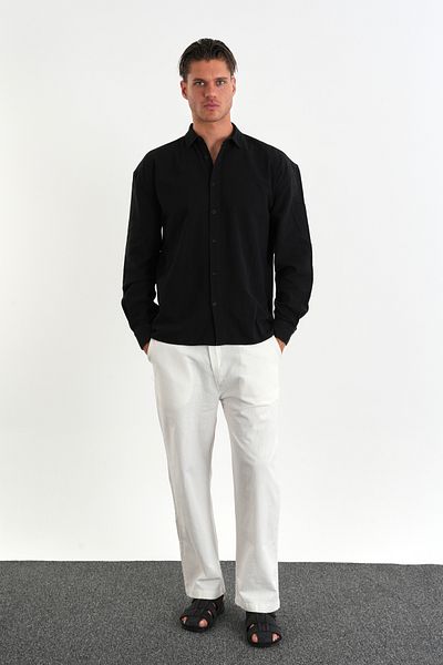 Redline Ανδρικό βαμβακερό πουκάμισο Comforted Oversize