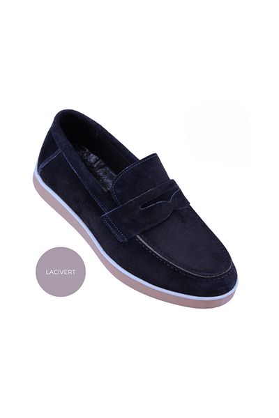 DETECTOR : Velmo Γνήσιο Suede Leather Ανδρικά Loafer Παπούτσια 1413 – Navy Blue |   Μαύρο |   Αμμός |   Καπνιστό