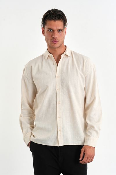 Redline Ανδρικό βαμβακερό πουκάμισο Comforted Oversize