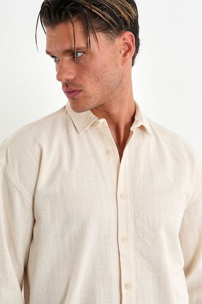 Redline Ανδρικό βαμβακερό πουκάμισο Comforted Oversize