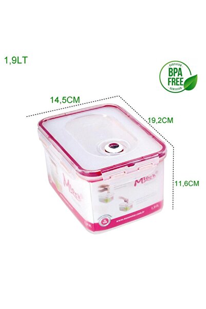 Geseus Moonstar Vacuum Storage Container Zero Airless Ambient 1.9 Liters+Pump-Mvac183