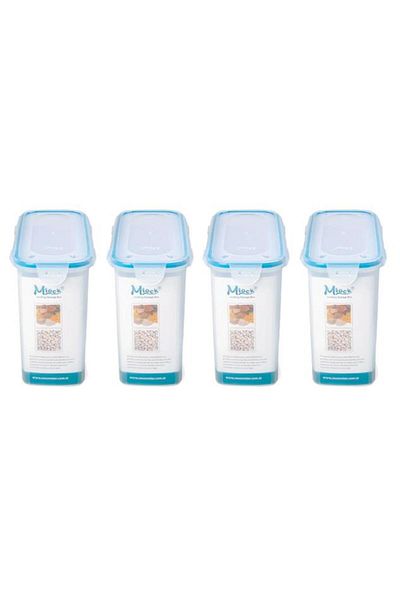 Geseus Airtight Sealed Pulses Storage Container 3 Lt Set of 4