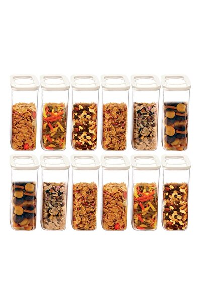 Geseus Moonstar 12 Li Süper Set Saklama Kabı Erzak Kabı Seti 2250 ML-MAX-523