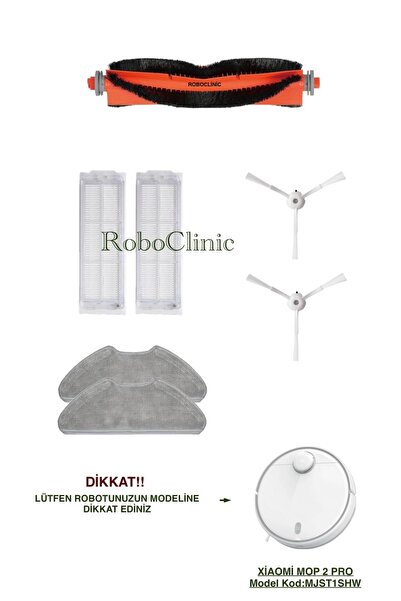 Roboclinic Xiaomi Mop 2 Pro - موديل أبيض، Mjst1shw، مجموعة تجديد متوافقة