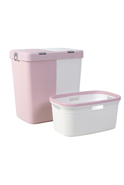 Geseus Motek Διπλό Καλάθι Βρώμικων Ρούχων και Σετ Καλάθι Ρούχων Διπλό Σετ Προ...