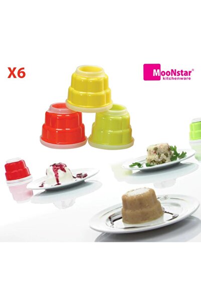 Geseus Moonstar Pilav Helva Tatlı Sunum Kalıbı Servis Kasesi 6 lı