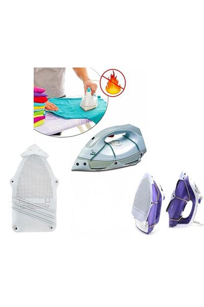 Geseus Fireproof Non-Stick Non-Shine Teflon Iron Pad Spring Iron Base Compatible with All Irons