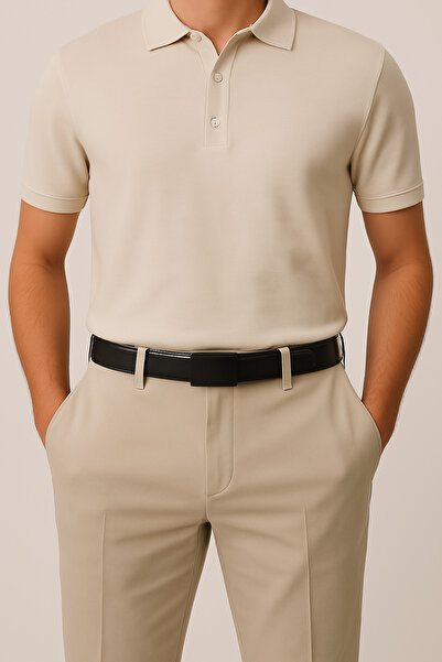 Çantachım حزام رجالي بإبزيم أوتوماتيكي بدون فتحات