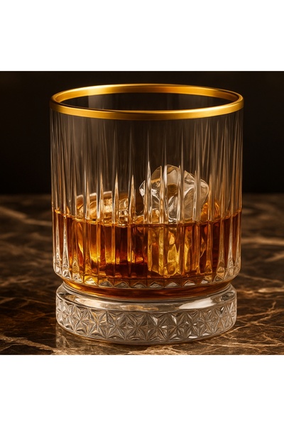 PERLOTUS 210 سم مكعب من الذهب الذهبي المذهب زجاج ويسكي للمشروبات الغازية قطعة...