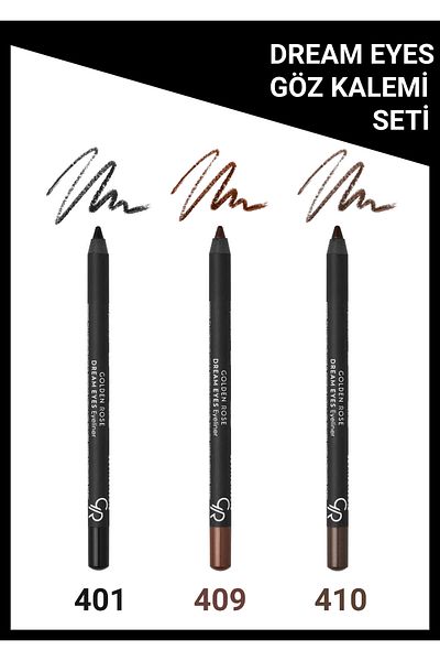 Golden Rose Dream Eyes Eyeliner No:401-409-410 Eyeliner Set