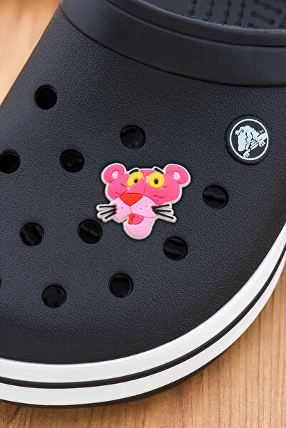 Apptakı Pembe Panter Jibbitz Crocs Süsü Bileklik Terlik Süsü Charm Terlik Aks...