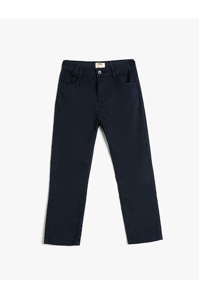 Koton Cotton Chino Pants - Pocketed Design