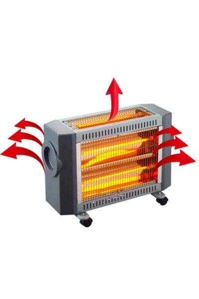 Generic Home Master Electric Quartz Heater 3 Faces 2400 - HM-686