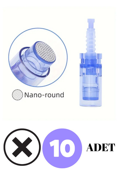 alaraycosmetics قلم دكتور A1/m5/a6 10 قطع نانو كاب بي بي جلو ديرمابين إبرة