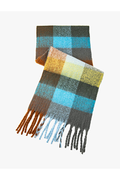 Koton Fular Ciucuri Moale Texturat Multicolor
