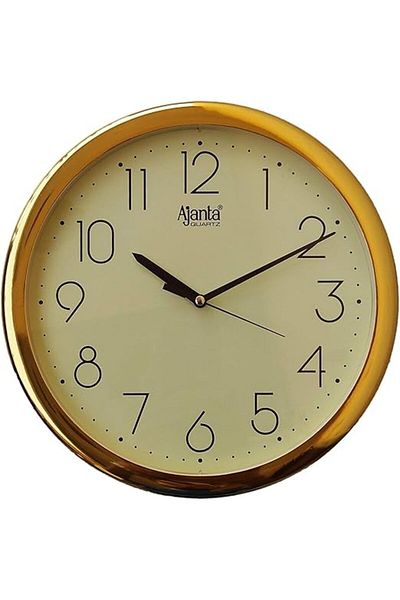 ajanta Abstract Square Clock – Ivory – 26 cm – Silent Quartz – Modern Design – Battery Clock
