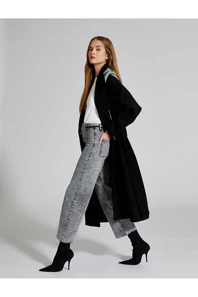 Koton Wide Cropped Jeans High Waist - Sandra Jeans