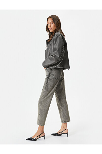 Koton Straight Jean Jeans Straight Leg Cotton Pocket - Eve Jean