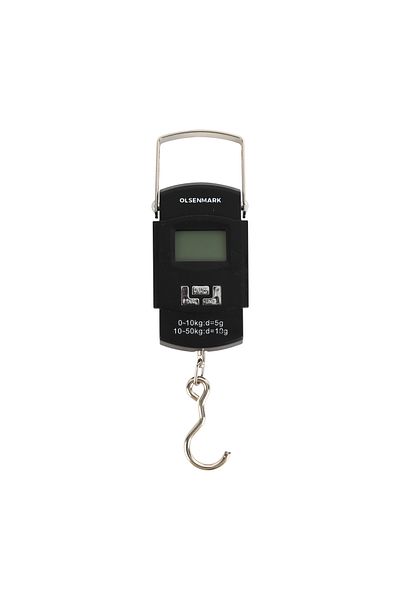 Olsenmark Portable Digital Luggage Scale – 50kg Capacity, Backlit Display, Strong Strap, Travel Use