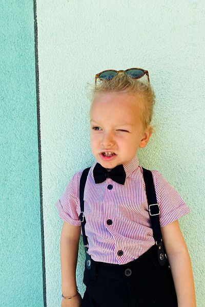 LULU Kids Boy's Summer Suit - Set of 4 with Bow Tie and Slopet
