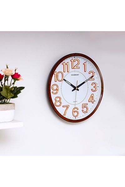 Olsenmark Wall Clock - Large Round Wall Clock, Modern Design - Easy To Read - Round Decorative Wall