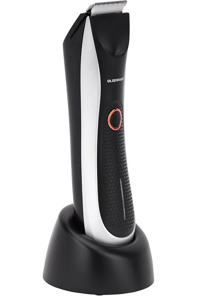 Olsenmark Mens Pubic Hair Groomer, Cordless, Waterproof, Usb Rechargeable, 60 Min Runtime, Easy Clean