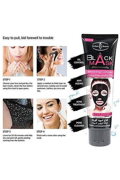 Aichun Beauty Black Mask 100ml – Whitening Complex Deep Cleansing & Skin Brightening Peel-off Mask