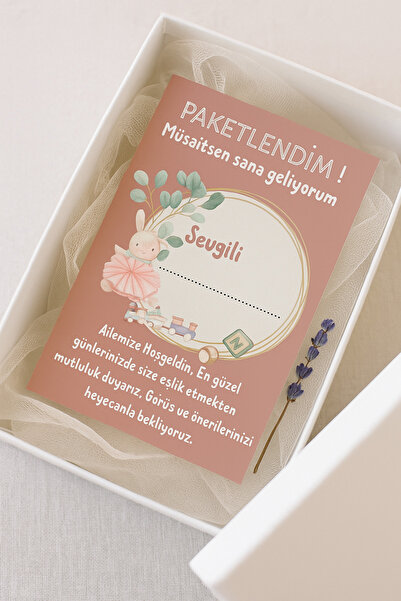 100 Adet Teşekkür Karti - Tek Yüz Baskı Arkası Beyaz