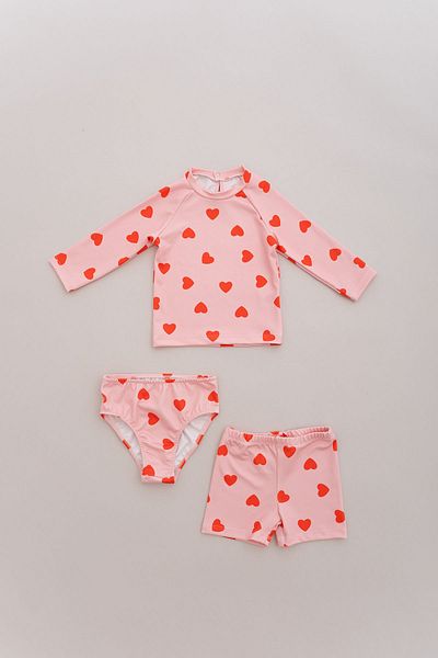 Tuğba Kuğu Uv Protection Long Sleeve Baby Girl Swimsuit