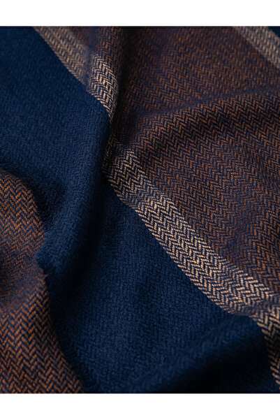 Koton Eșarfă cu ciucuri Detaliat Bloc de culoare Texturat moale