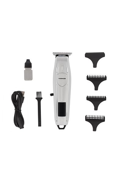 Olsenmark Cordless Hair & Beard Trimmer – Acute Angle Blade, 90 Min Runtime, LED, USB, Compact Design